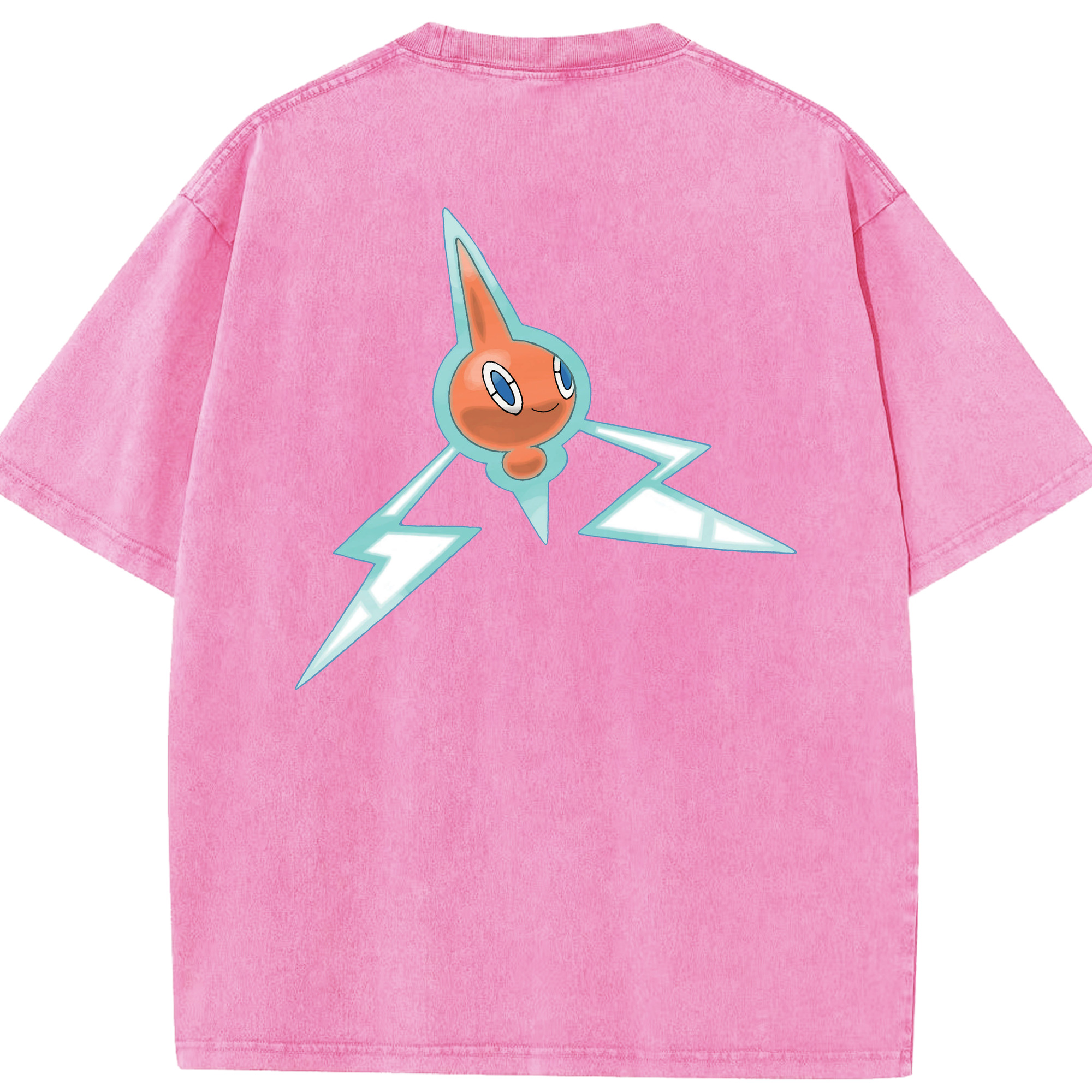 （画像用） ポケットモンスター Pokémon 綿100% ヴィンテージ風 半袖Tシャツ（背面プリント）